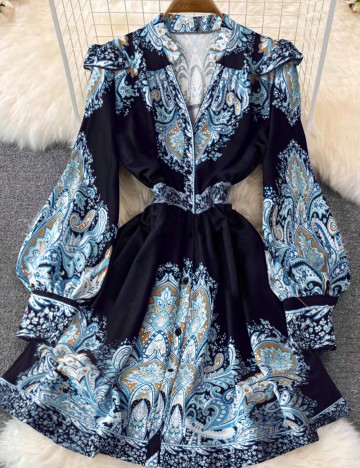 Rochie mini Shein Curve+, albastru