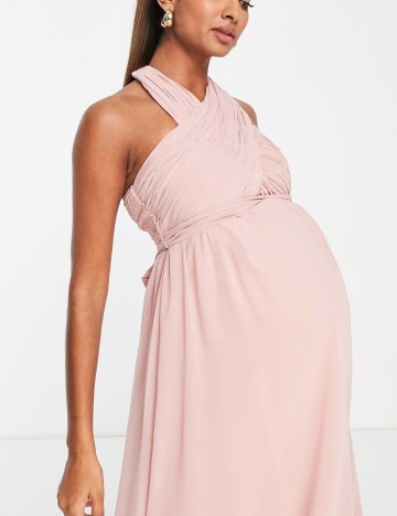 Rochie maxi Little Mistress, roz