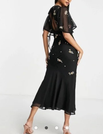 Rochie midi ASOS, negru
