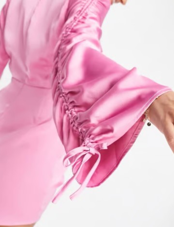 Rochie mini Lola May, roz