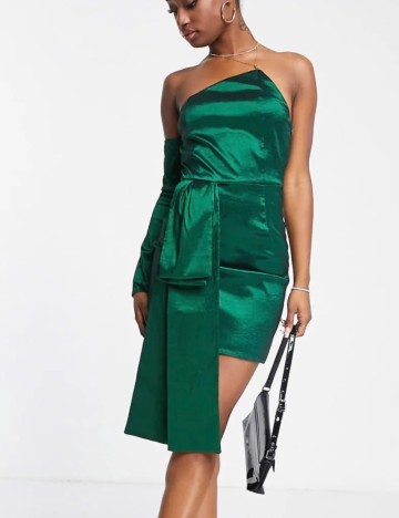 Rochie mini Collective, verde