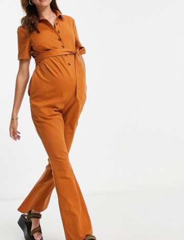 Salopetă lungă ASOS, cărămiziu