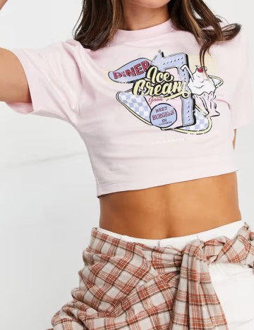 Tricou Reclaimed vintage, roz