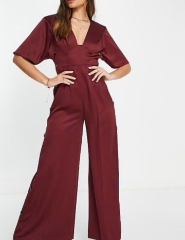 Salopetă lungă ASOS, vișiniu