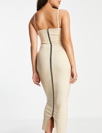 Rochie midi Vesper, bej