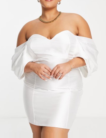 Rochie de ocazie și bridal ASOS, alb