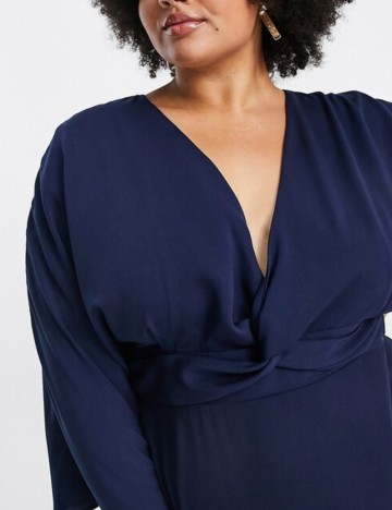 Rochie midi ASOS, albastru