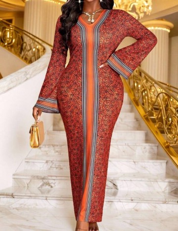 Rochie midi Shein, mix culori