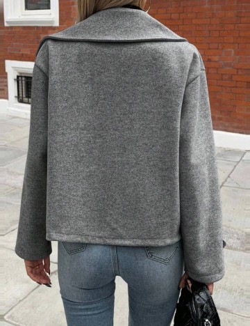 Palton scurt Shein, gri