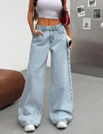 Jeans Shein, albastru