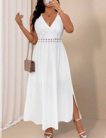 Rochie midi Shein, alb