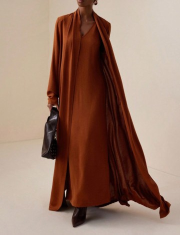 Rochie maxi Shein, cărămiziu