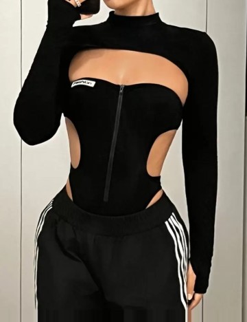 Set top si bolerou Shein, negru