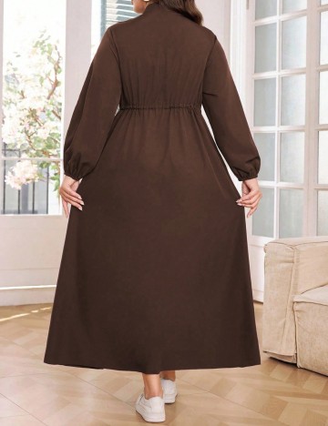 Rochie maxi Shein Curve+, maro