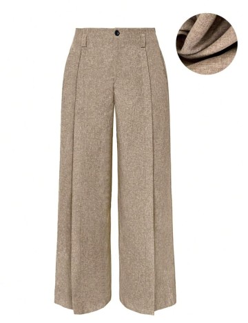 Pantaloni Shein Curve+, maro