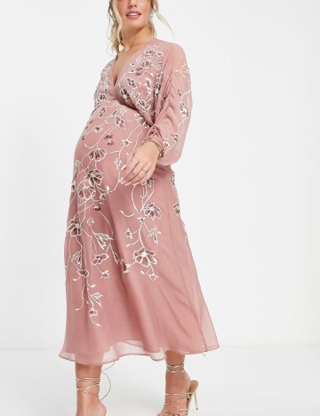 Rochie maxi ASOS, roz