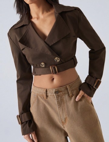 Jachetă Shein, maro