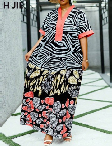 Rochie midi Shein, mix culori