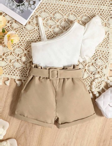 Pantaloni scurți Shein, maro