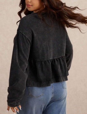 Bluză Shein Curve+, gri