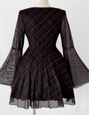 Rochie mini Shein Curve+, mix culori