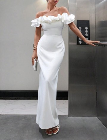 Rochie maxi Shein, alb