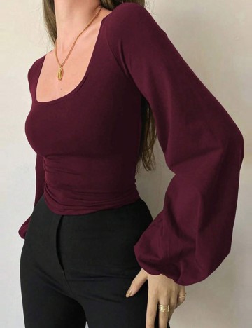 Bluză Shein, vișiniu