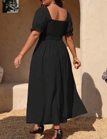 Rochie maxi Shein Curve+, negru