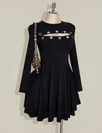 Rochie mini Shein Curve+, negru