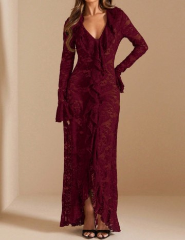 Rochie maxi Shein, vișiniu