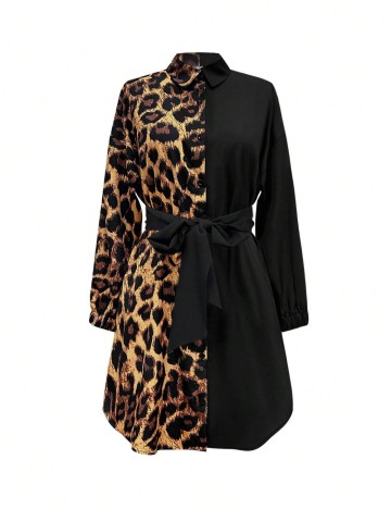 Rochie mini Shein Curve+, mix culori