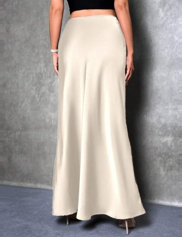 Fustă midi Shein, bej