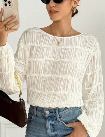 Cămașă Shein, crem