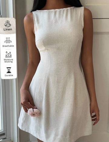 Rochie mini Shein Curve+, bej