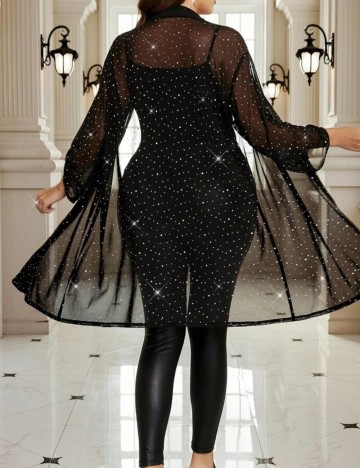 Cămașă lungă Shein, negru