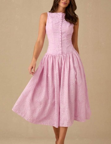 Rochie midi Shein, roz