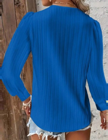 Cămașă Shein Curve+, albastru