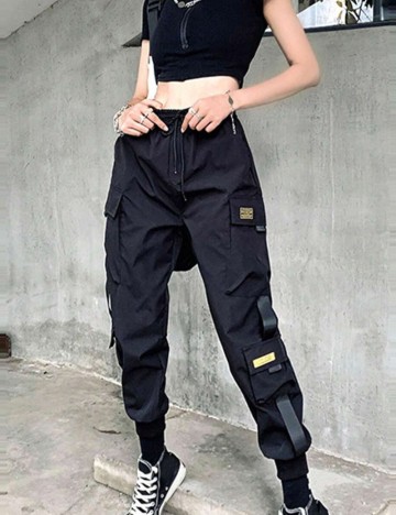 Pantaloni Shein Curve+, negru