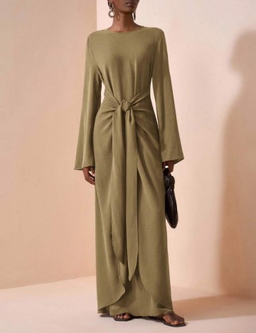 Rochie maxi Shein, kaki