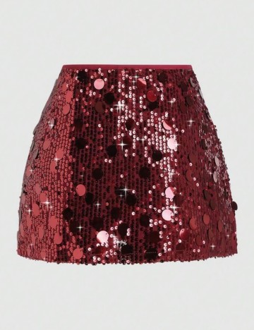 Fustă Pantalon Shein, roșu