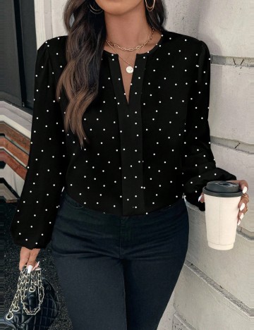 Cămașă Shein Curve+, negru