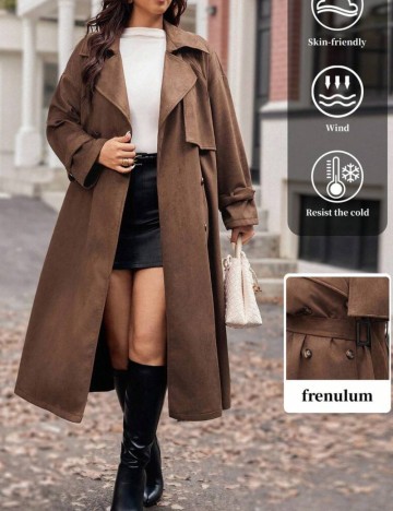 Trench Shein Curve+, maro