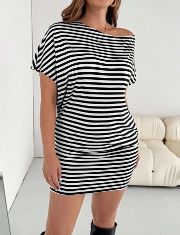 Rochie mini Shein Curve+, mix culori