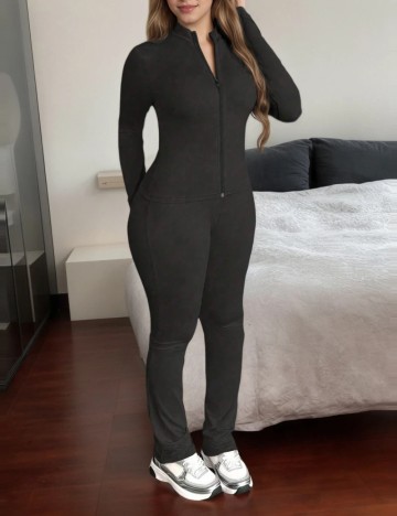 Bluza Sport Shein Curve+, negru