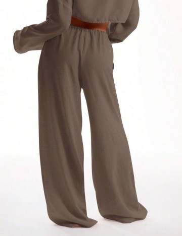 Pantaloni Shein MUSERA, maro