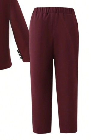 Pantaloni Shein, vișiniu