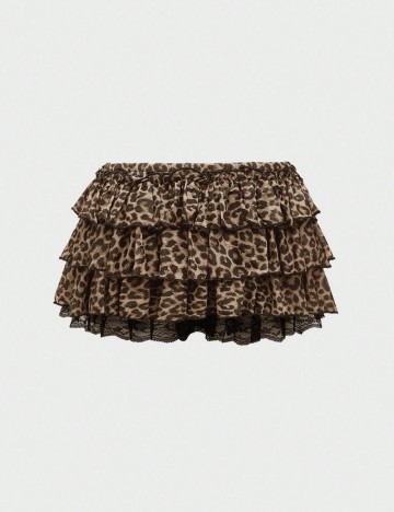 Fustă Pantalon Shein, maro