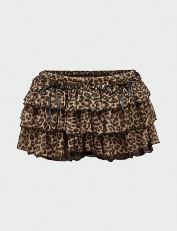 Fustă Pantalon Shein, maro