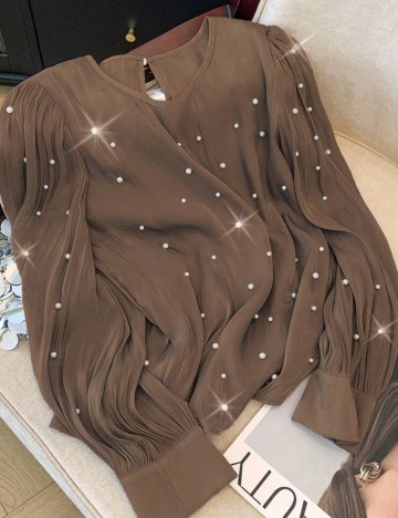 Cămașă Shein, maro