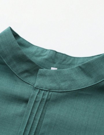 Cămașă lungă Shein, verde
